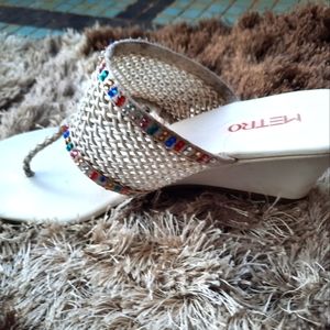 White kitten heels